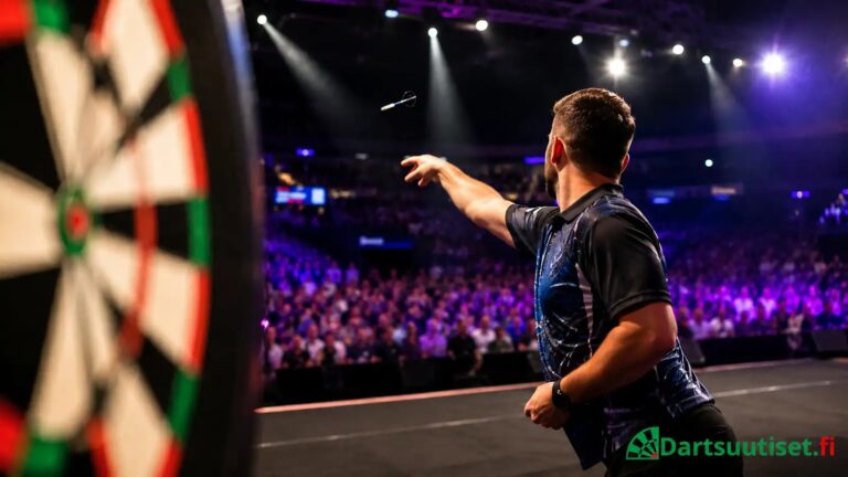 US Darts Masters -finaalin tunnelmaa areenan lavalla 2026