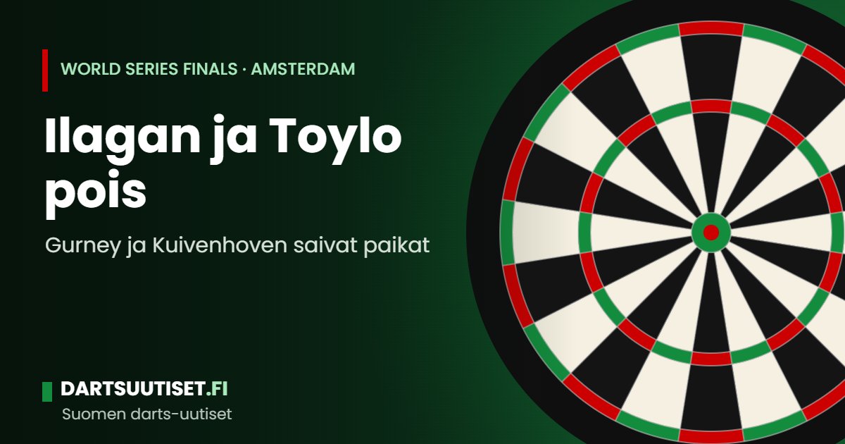 Tyhjä darts-lava ja valaistu taulu AFAS Live -areenalla Amsterdamissa ennen World Series of Darts Finalsia.